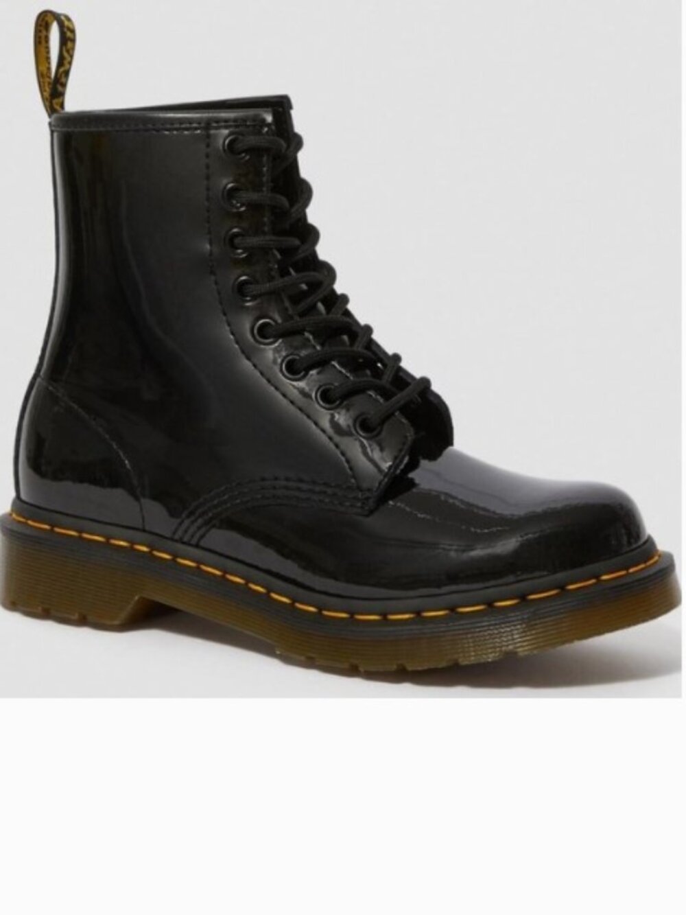 Dr. Martens 1460 Black Patent Leather Boots- Sz. 6
